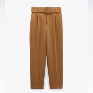 Zara NWT Belted Trousers